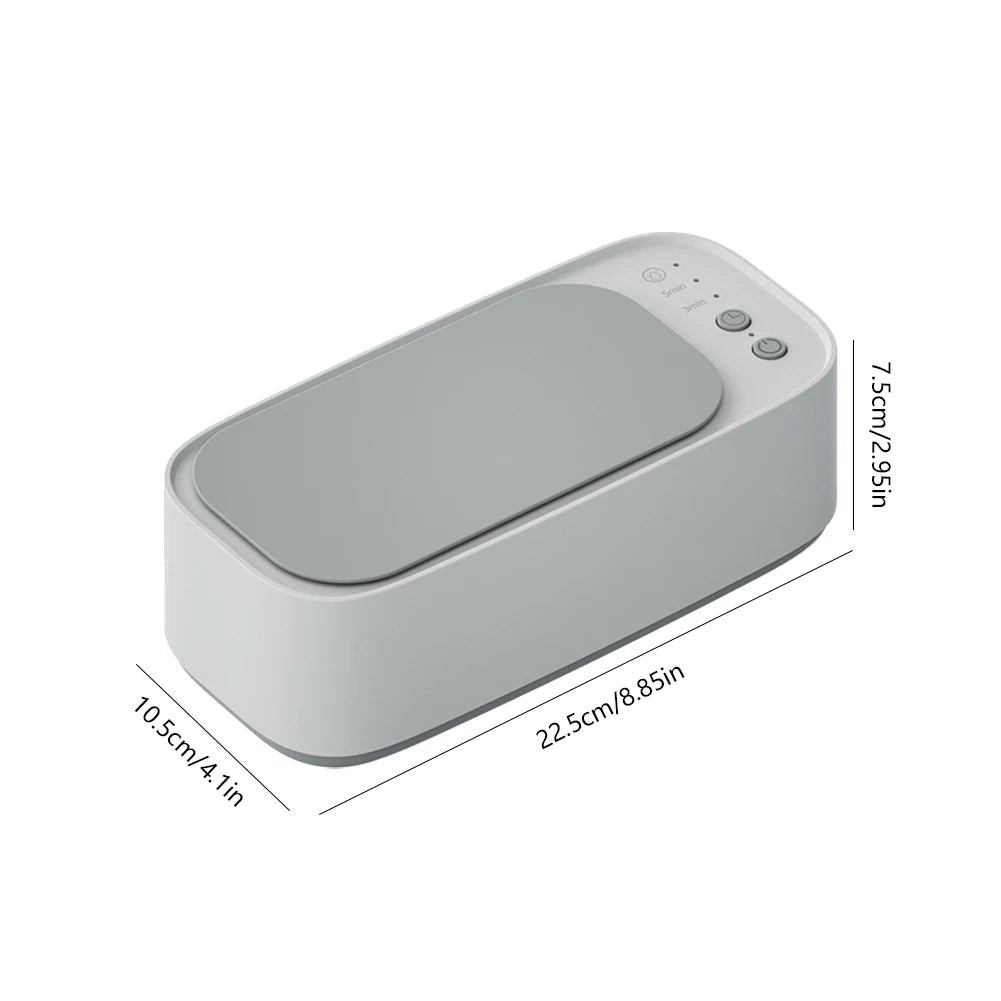 Limpiador Ultrasónico Portátil De La Vibración De Alta Frecuencia De La Máquina 45KHZ 360 ° Herramienta De Lavado De Sincronización Para Joyería/Gafas/Maquillaje